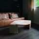 Table en marbre vintage années 80 par Rochebobois