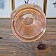 Art Deco style vase in salmon-colored glass