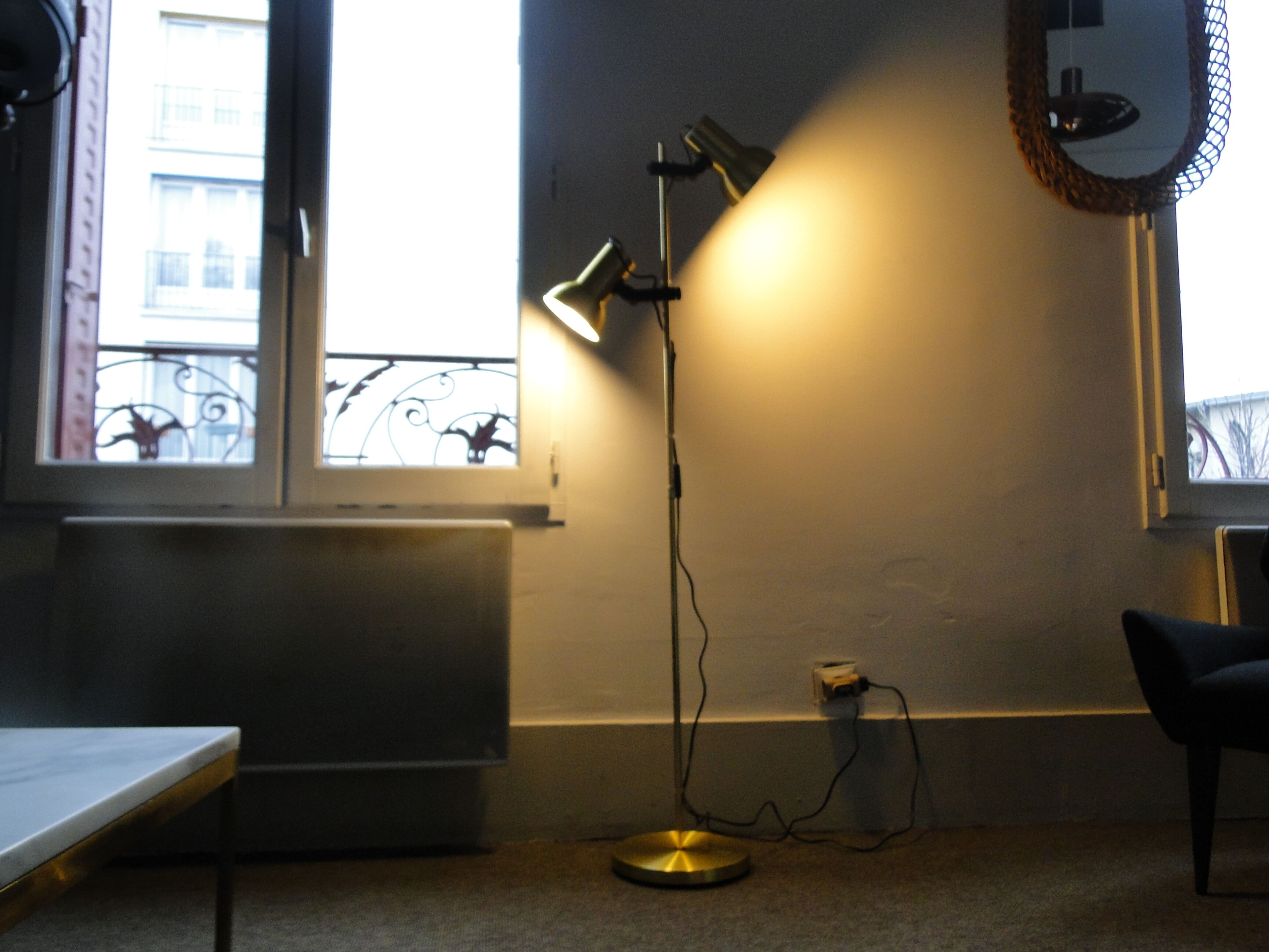 Scandinavian lamppost 2 spots from 1960