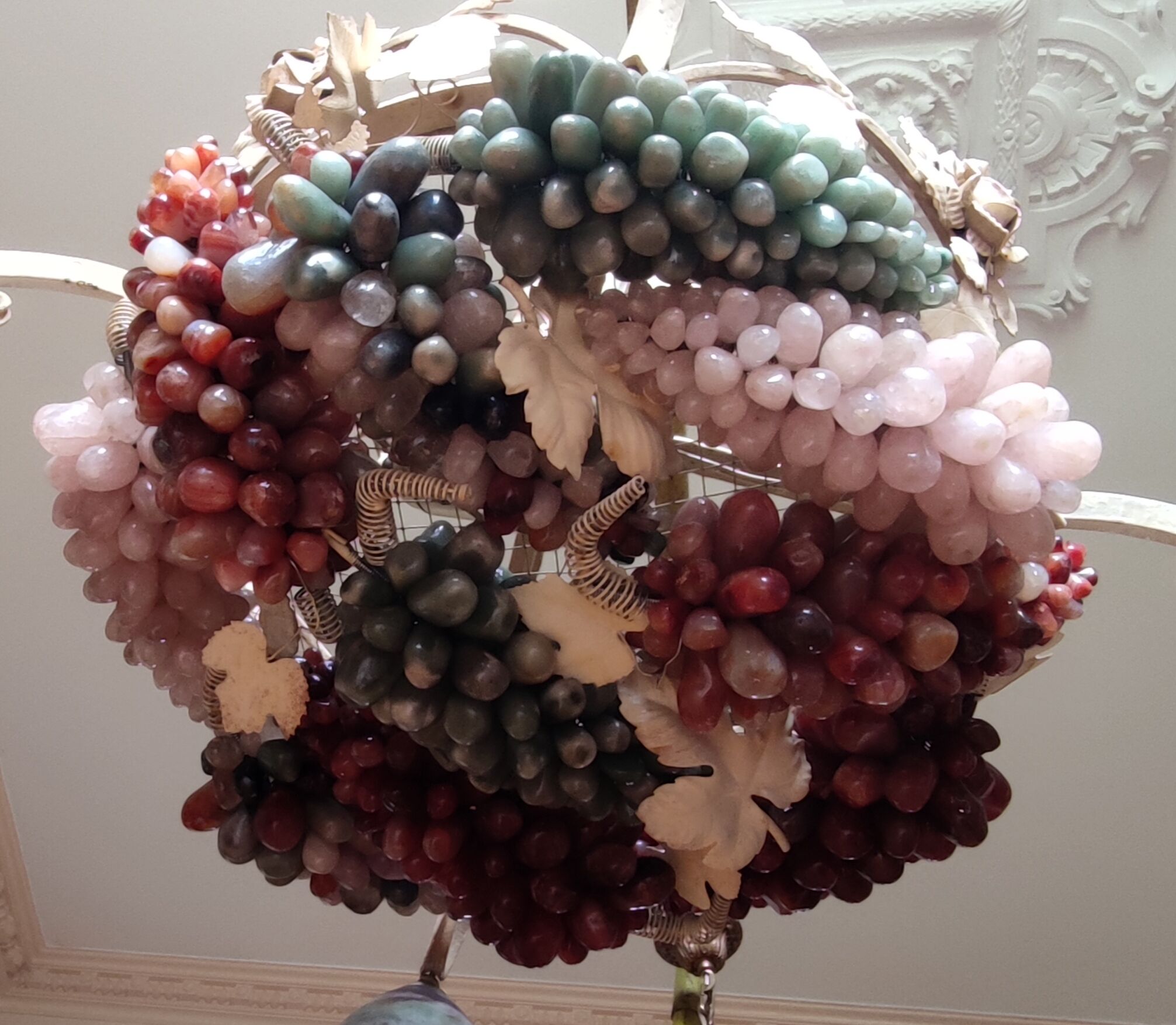 Chandelier Murano bunches of grapes