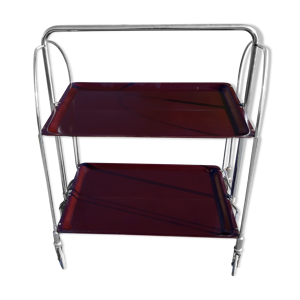 Desserte vintage repliable chrome