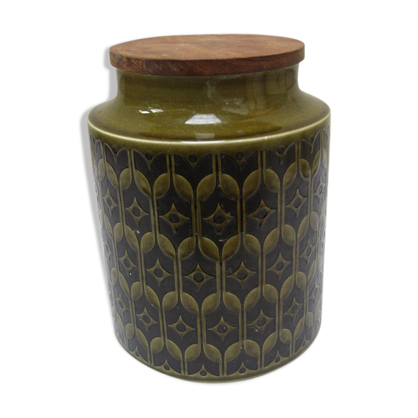 Ceramic covered jar English 70's