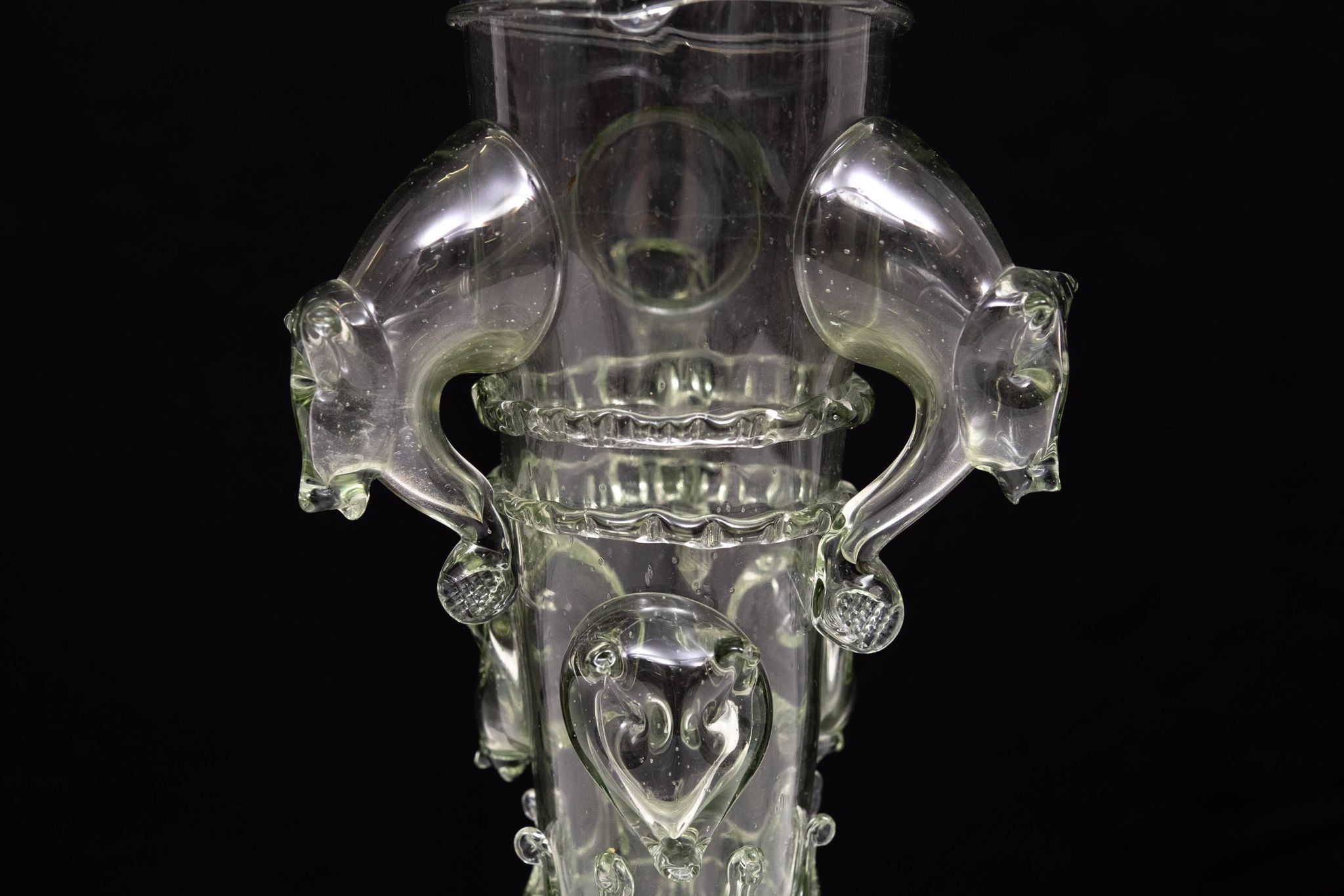 Vase en verre d'art vénitien du début du XXe siècle