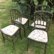 4 Napoleon chairs, orchestra chairs