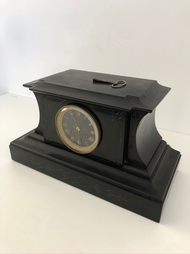 Black marble fireplace pendulum