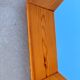 Octagonal pine mirror in 1980s Scandinavian design.