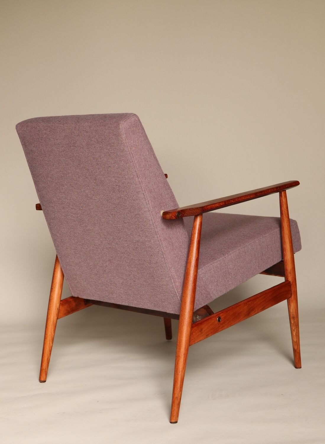 Wood armchair living Room chair oryginal design by H.Lis  renovated armchair longue chair Mid century modern design wooden armchair for salon