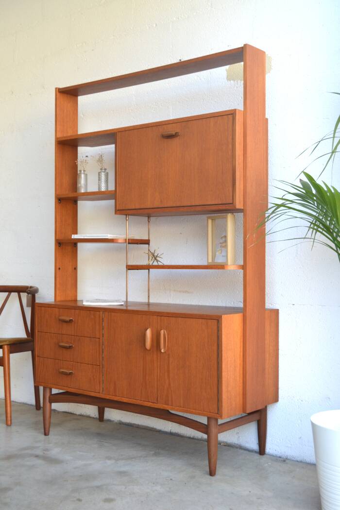 Bibliothèque en teck par G-Plan * 122 cm