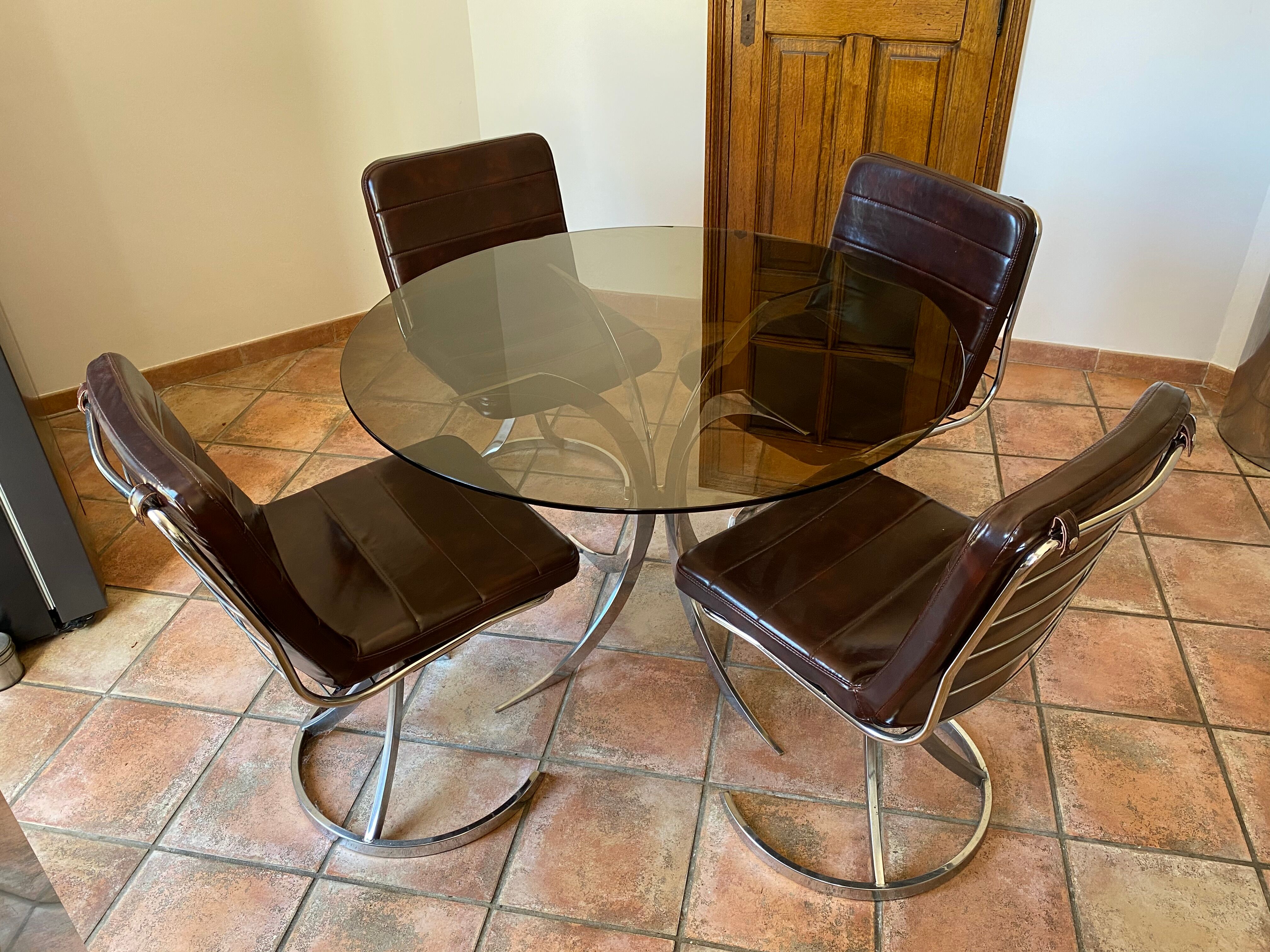 Boris Tabacoff table for Christofle, 1970