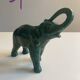 Pair of marbled faience elephants from Saint Clément