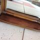 Arched rattan mirror with shelf/vintage 60s-70s