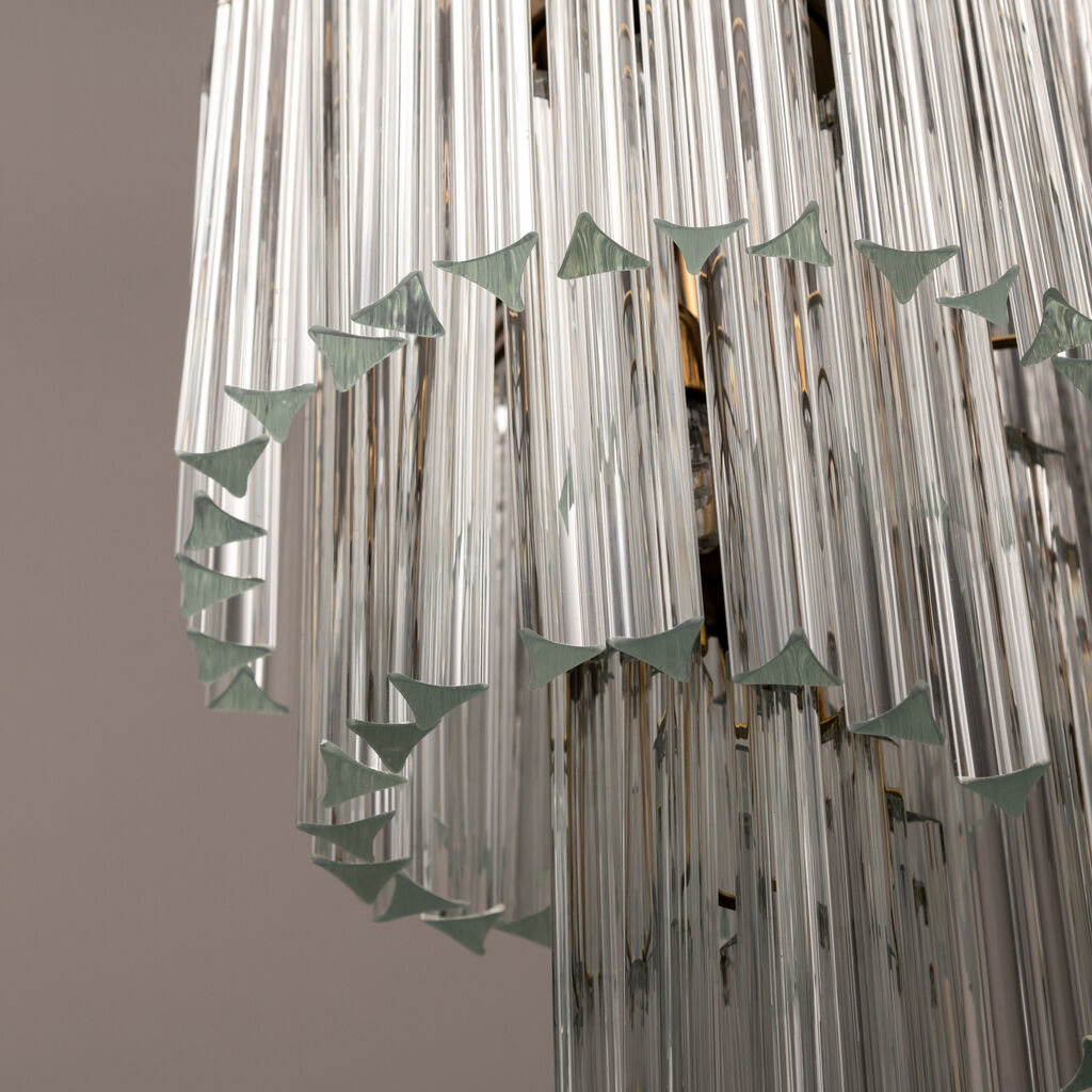 Cascade chandelier glass paolo venini 80s vintage modern