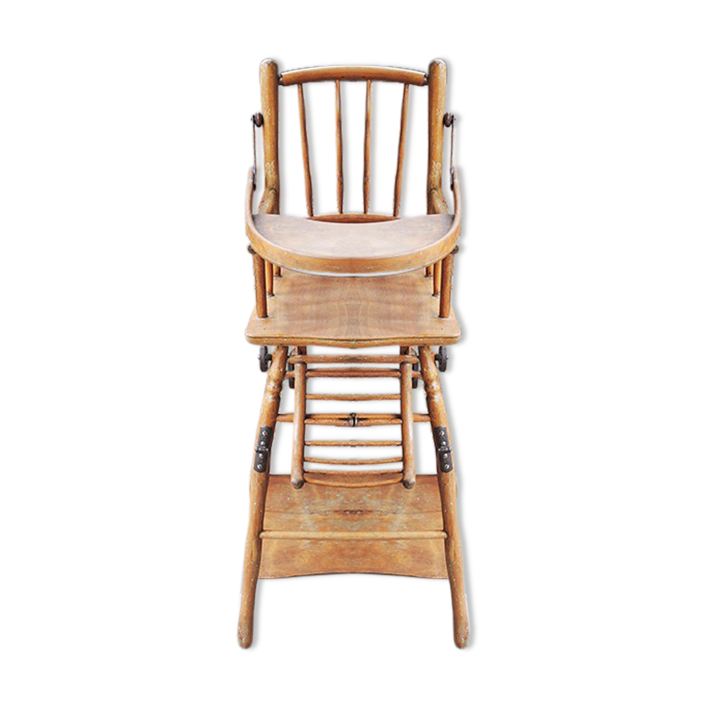 Ancienne Chaise Haute Modulable Pour Bebe En Bois Selency