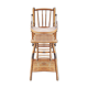 Ancienne chaise haute modulable pour bébé en bois