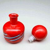 Bottle Lacryma Christi red Beccaro Italy 1970s Pop Art Space Age