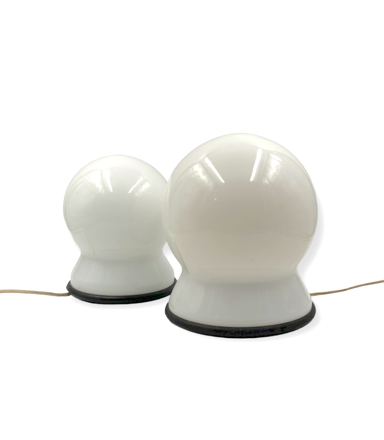 Sergio Asti, Set of 2 "Scafandro" Table Lamps, Candle, Italy 1970s