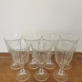 7 water glasses