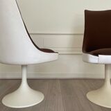Tulip foot armchairs, 1970