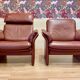 Pair of "Erpo" designer adjustable leather armchairs.