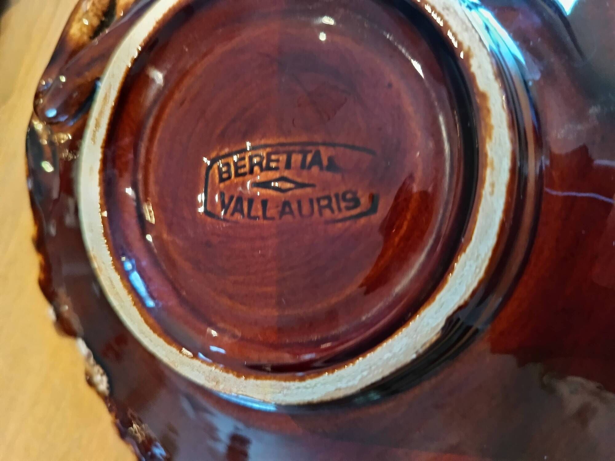 Vallauris Beretta service vine leaves - vintage 1950/1960 - 9 pieces