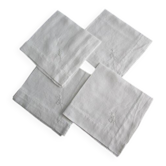 4 serviettes anciennes brodées, monogrammées