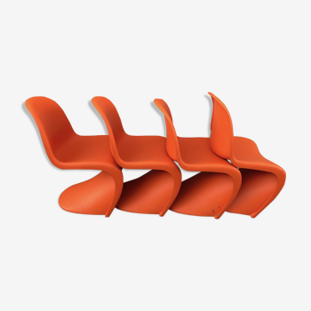 Set of 4 chairs by Verner Panton for Vitra