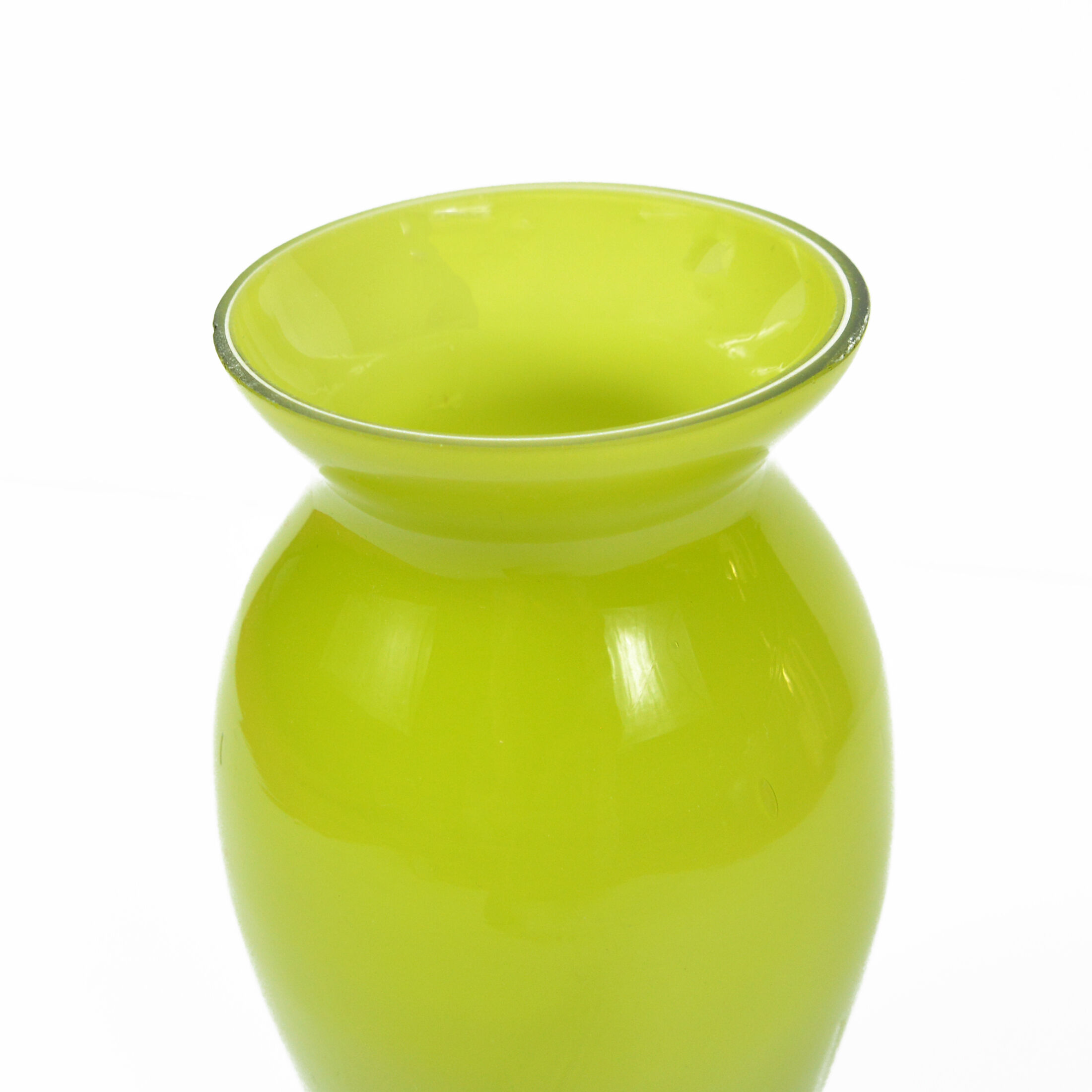 1970s modern glass vase, Farbglashutte Lauscha Thüringen, Germany