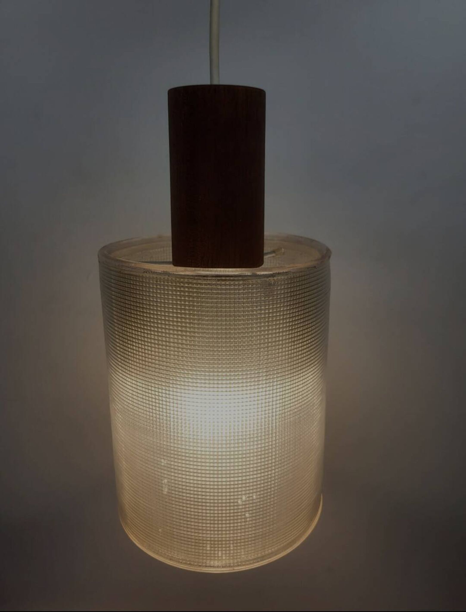Vintage pendant lamp, Scandinavian style plexiglass