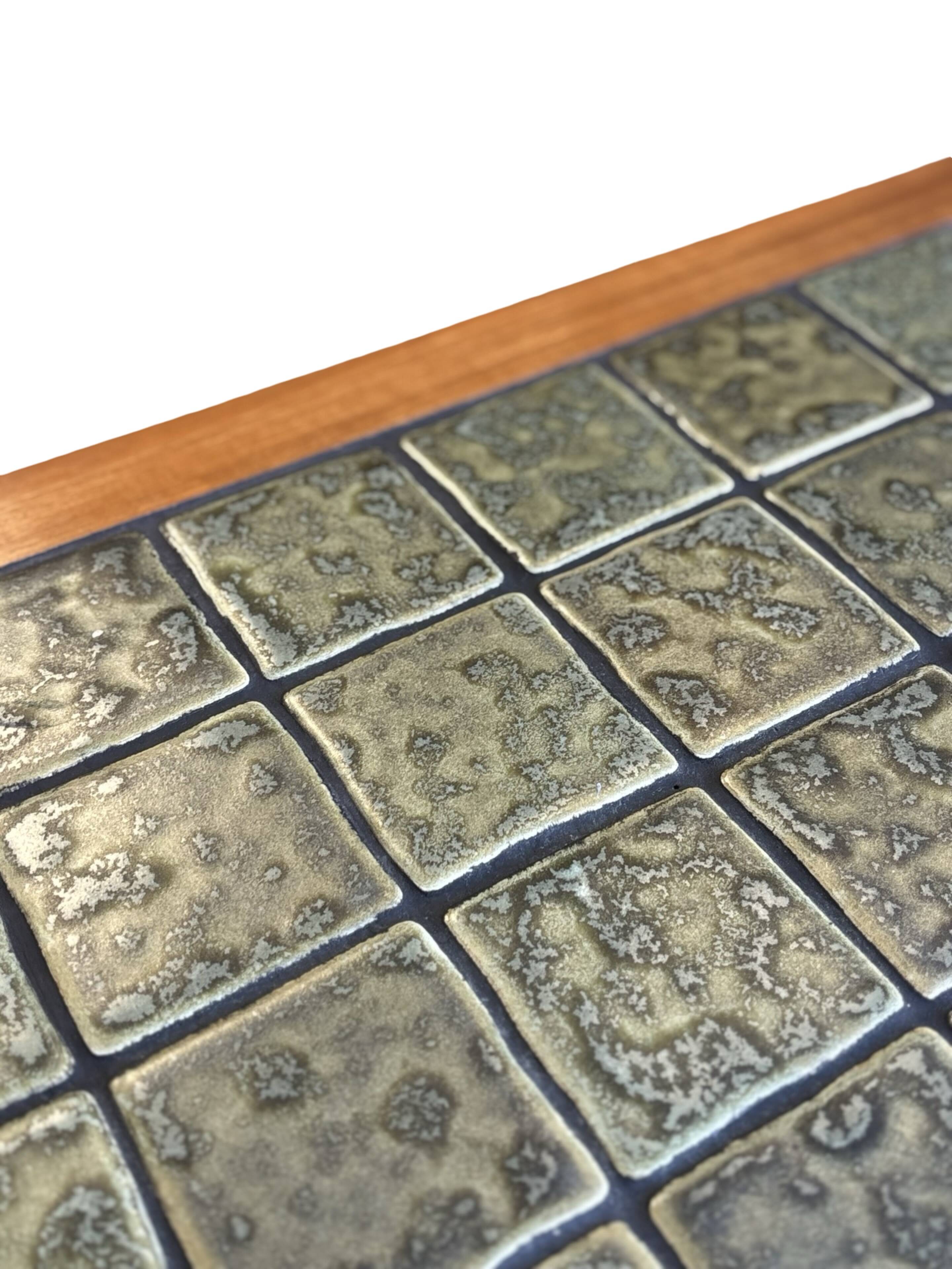 Vintage Teak Coffee Table with Stone Top - Danish Design Years