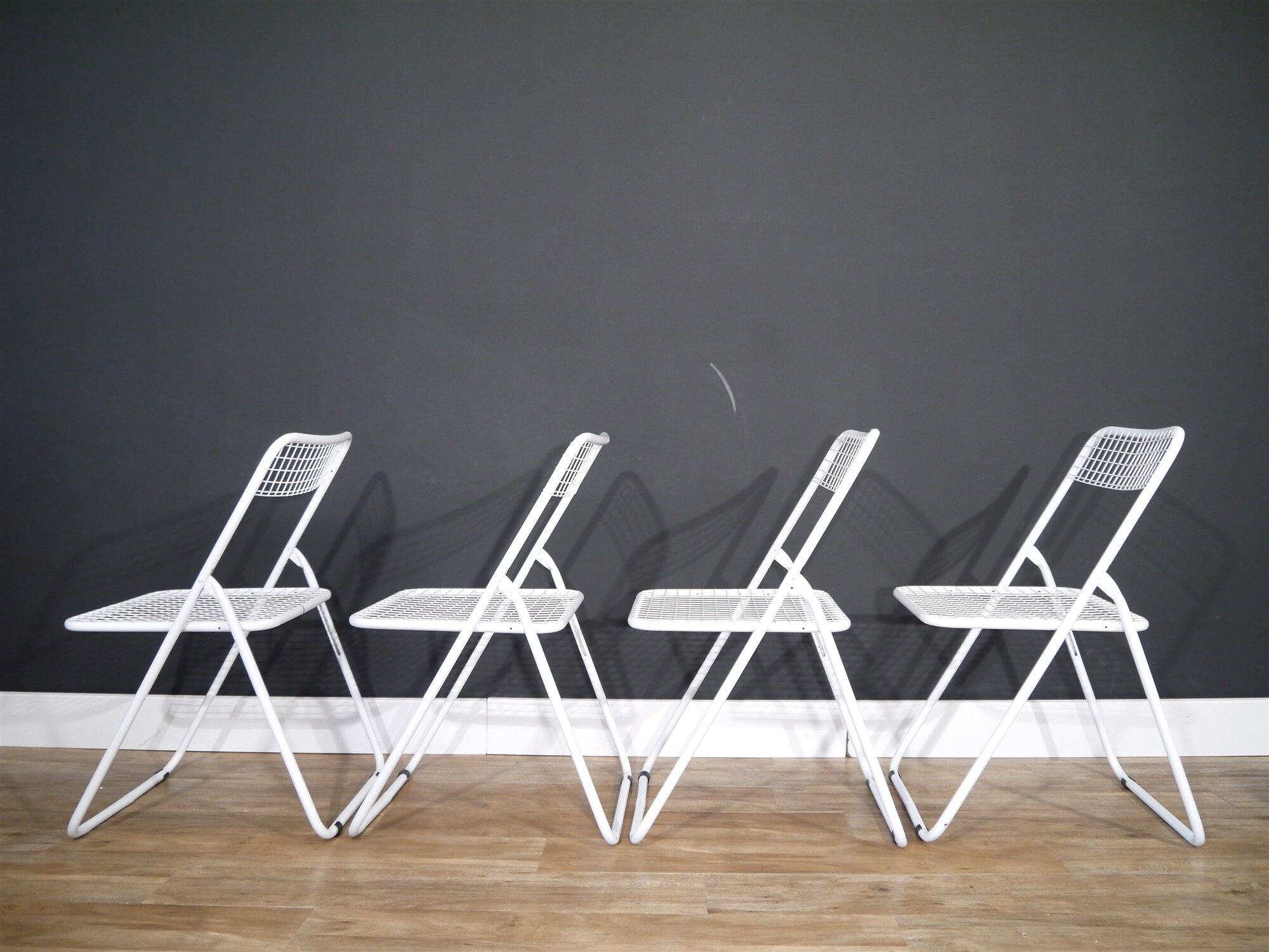 Series of chairs "ted net" Niels gammelgaard 1980