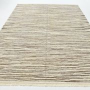 Beige Brown Ethnic Vintage Kilim Rug, 242x311Cm