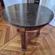Mahogany side table with mahogany veneer: