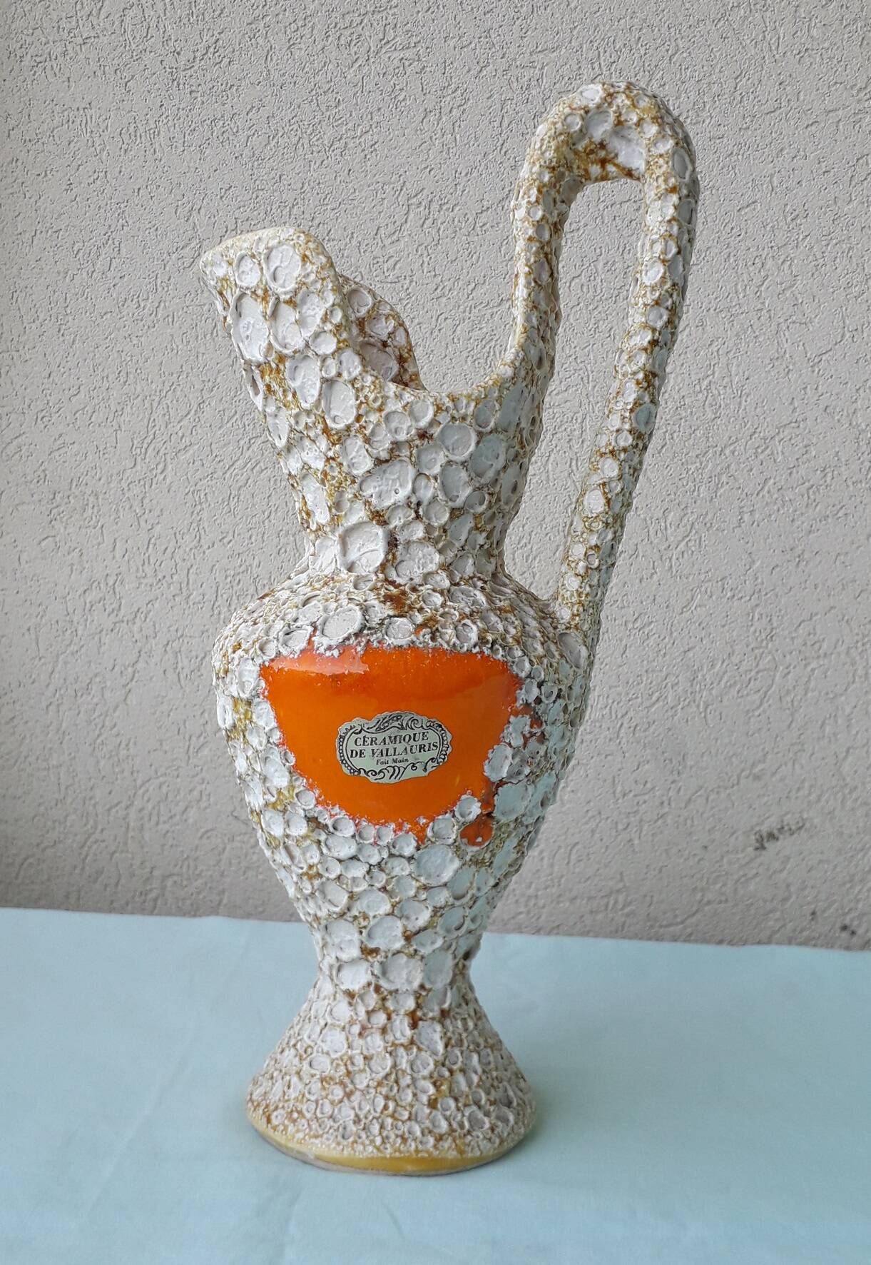 Ceramic pitcher vase