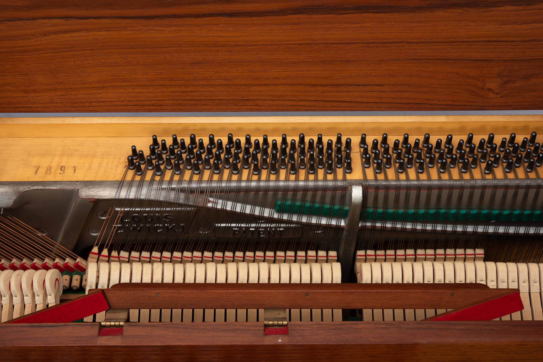 Danish Design Teak Pianette by Louis Zwicki, 1950s