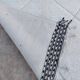 White rug in natural wool, 250cm x 150cm