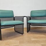 Set of Two Rare Metal Armchairs Talin Vicenza, Italy, 1970s
