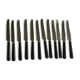 12 ebene handle knives
