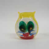 Glass vase with cat figure, Murano, Italy 1960's