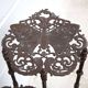 Old bronze harness 3 levels, bronze plant holder, butterfly patterns, planter, patio