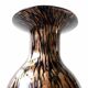 Italian vase in blown black glass & copper aventurine – 1960s