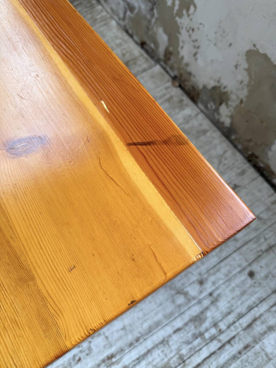 Farmhouse table, mountain furniture from the 50s