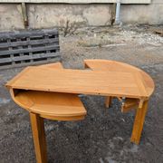 Dining table in elm from 1980