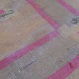 Burlap rug, 390x334 cm