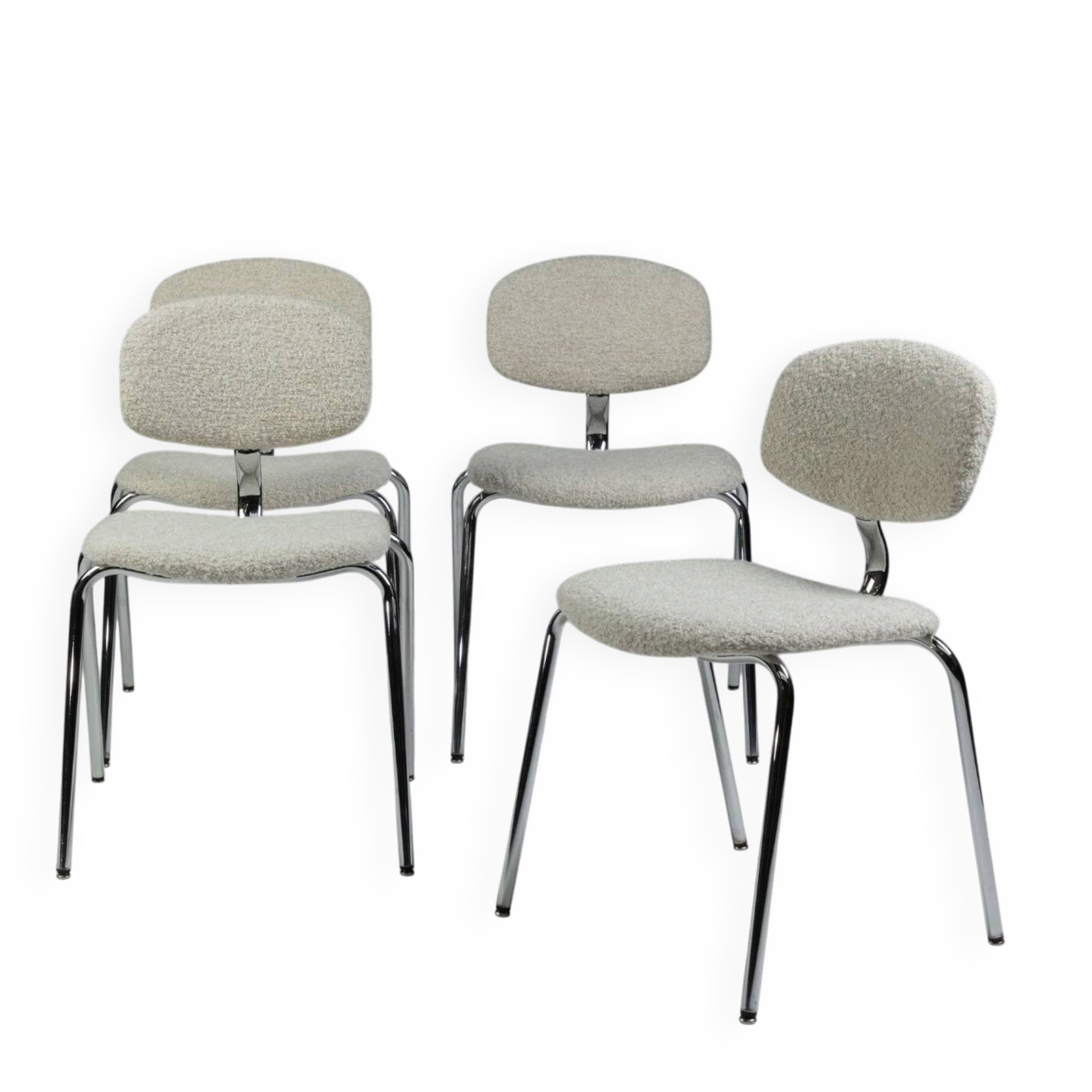 Set of 4 Pierre Paulin chairs - Steelcase Strafor 420-44