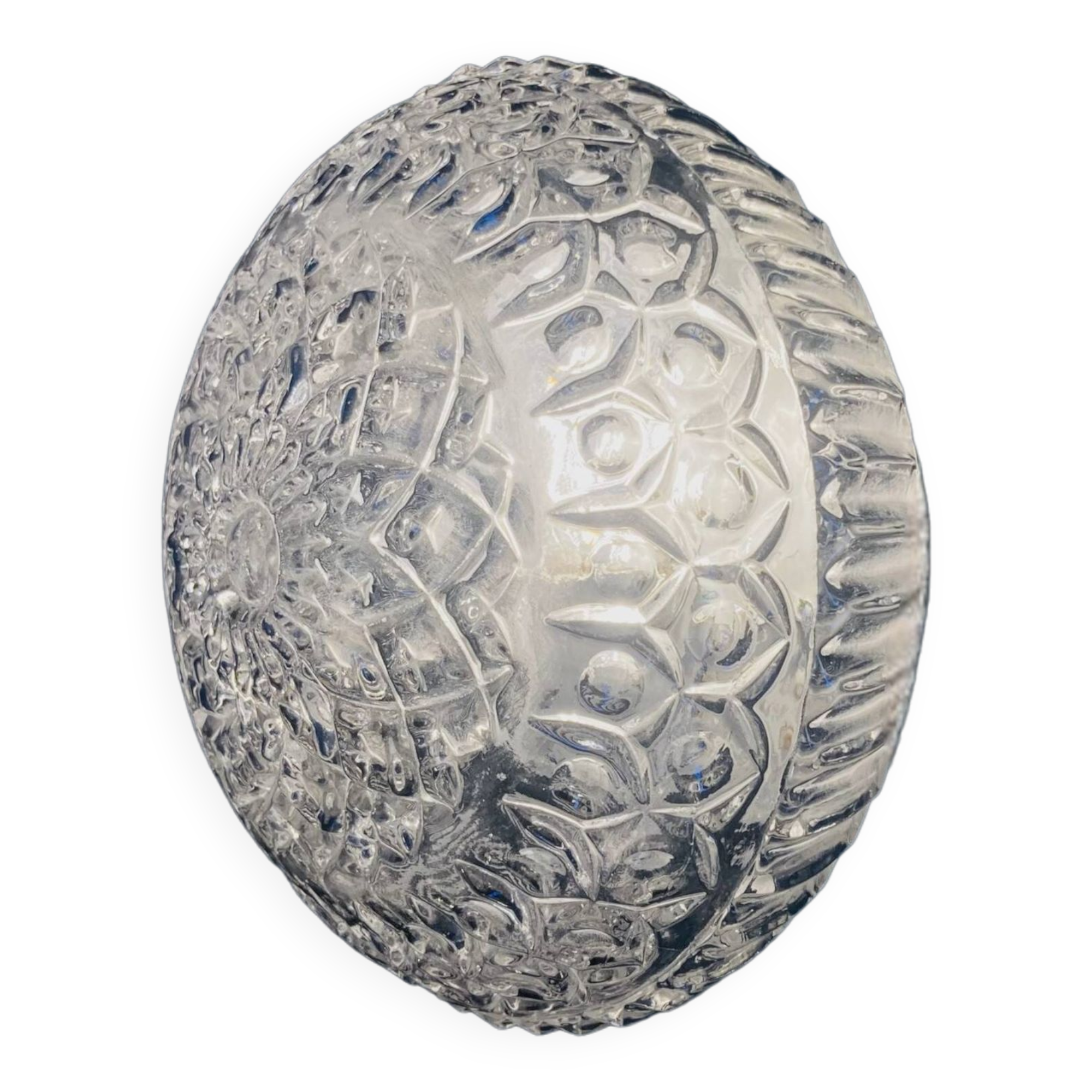 Small 1/2 spherical wall light or minimalist ceiling light from the 70s/80s old light fixture