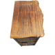 Small Louis XV bedside table in oak – niche and 3 drawers