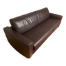 Leather convertible sofa