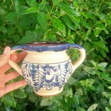 Small outdoor vase with handles