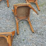 Set of 6 1950s bistro chairs