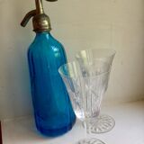 Old siphon blue brasserie Paris